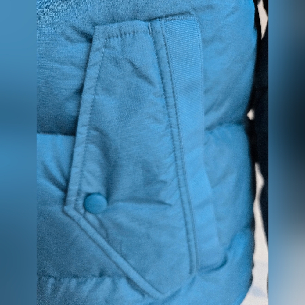 NWT Fourlaps Cover Down Hooded Puffer Jacket with Carrying Straps size Small - Picture 5 of 16